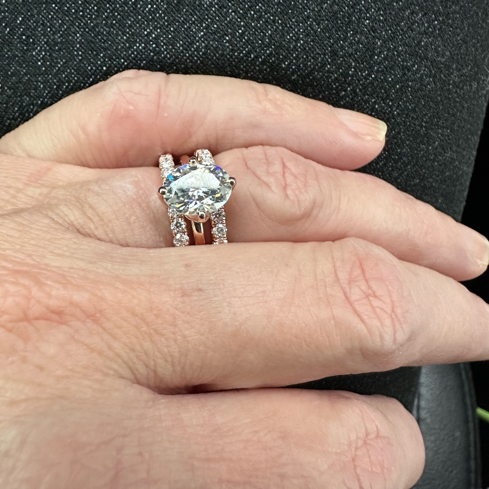 Thank you the bands were perfect to go with my ring!!